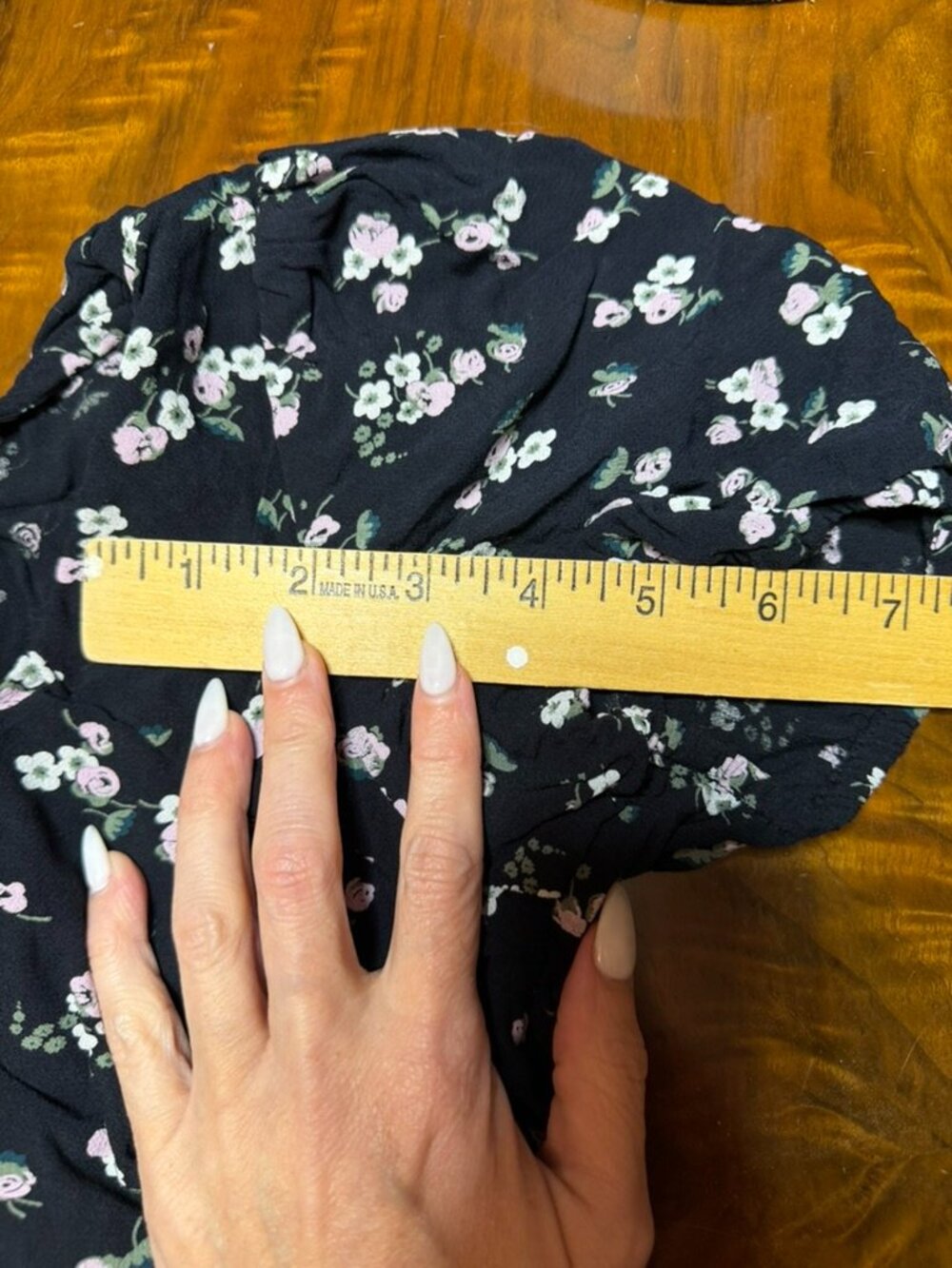 BP. Nordstrom S Black Floral Babydoll Dress | Puff Sleeve V-Neck | Ditsy Floral - Picture 5 of 9